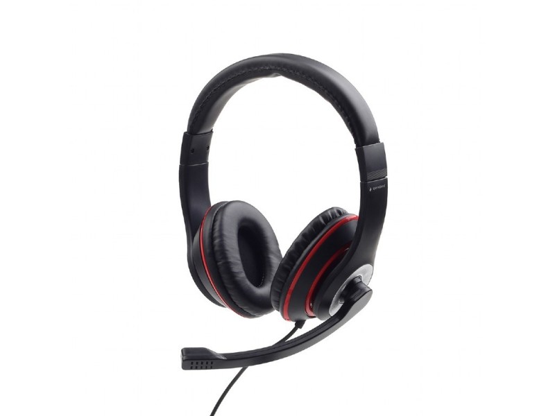 Gembird MHS-03-BKRD headphones/headset Wired Head-band Gaming Black, Red MHS-03-BKRD – GEMBIRD Геймърски слушалки