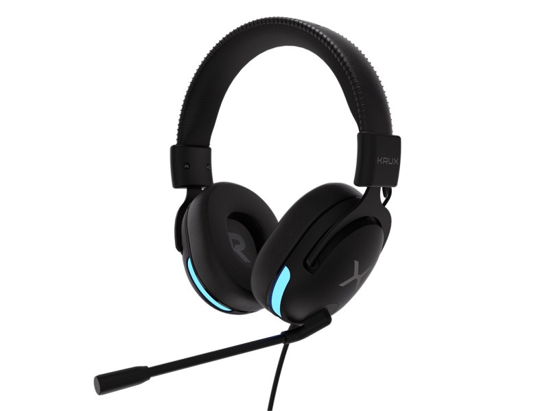 Over-ear headphones KRUX Crave RGB (KRXC015) Black KRXC015 – KRUX Геймърски слушалки