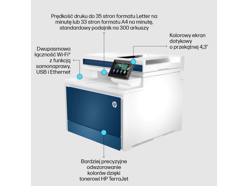 HP Color LaserJet Pro MFP 4302fdw Printer 5HH64F – Hewlett-Packard Цветни лазерни мултифункционални устройства