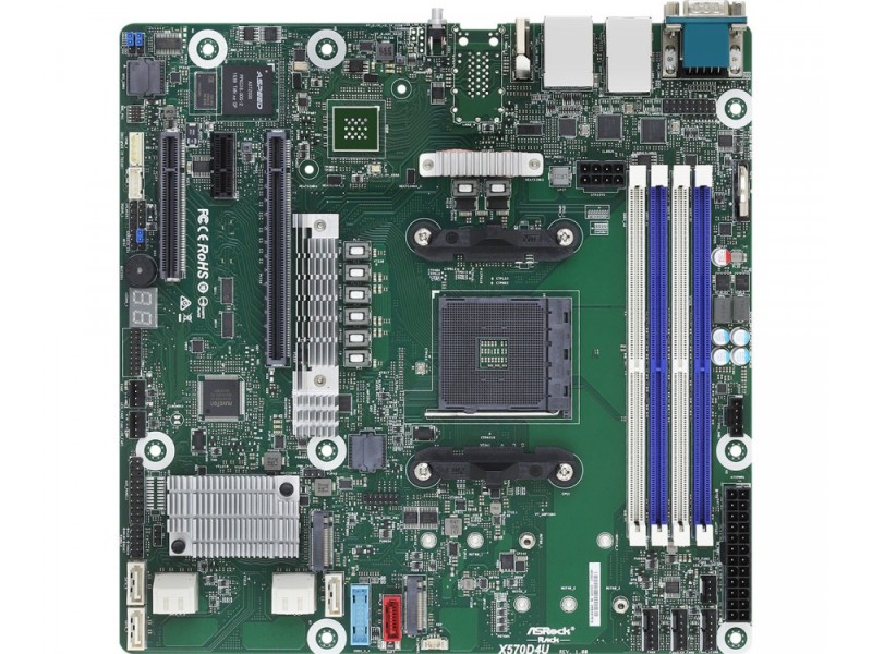 Asrock X570D4U motherboard AMD X570 Socket AM4 micro ATX X570D4U – ASROCK Дънни платки