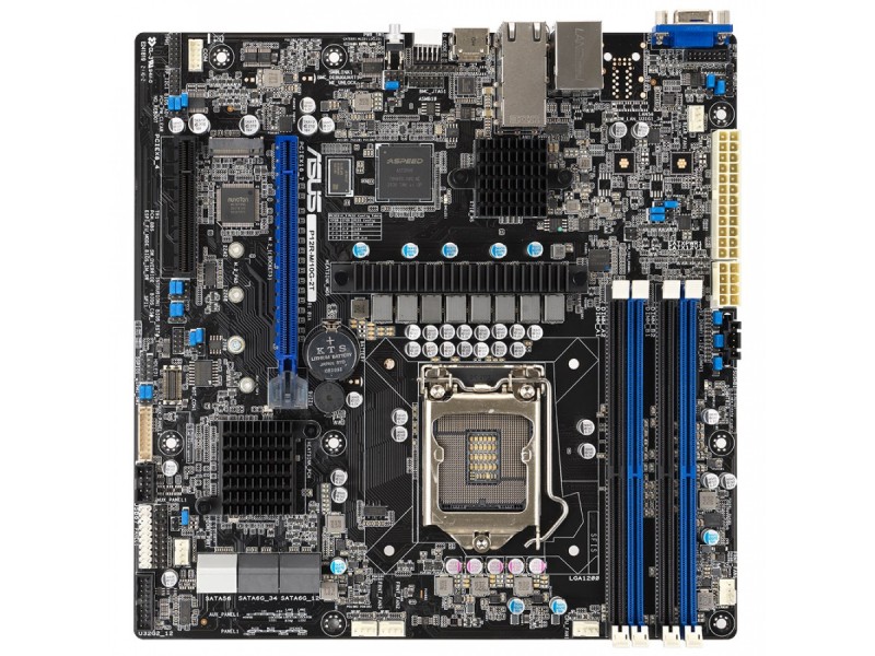 ASUS P12R-M/10G-2T Intel C252 LGA 1200 (Socket H5) micro ATX 90SB0AC0-M0UAY0 – ASUS Дънни платки