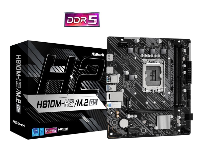 ASRock H610M-H2/M.2 D5 motherboard H610M-H2/M.2 D5 – ASROCK Дънни платки