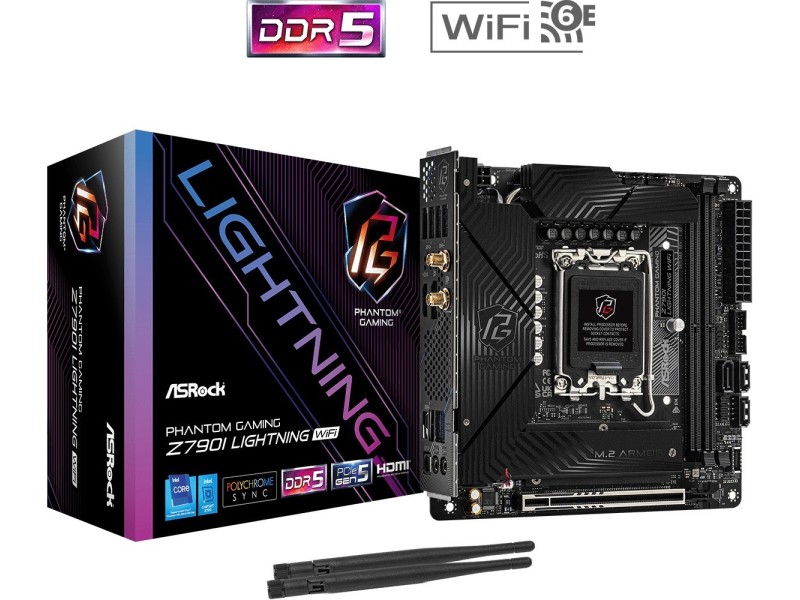 ASRock Z790I LIGHTNING WIFI Motherboard Z790I LIGHTNING WIFI – ASROCK Дънни платки