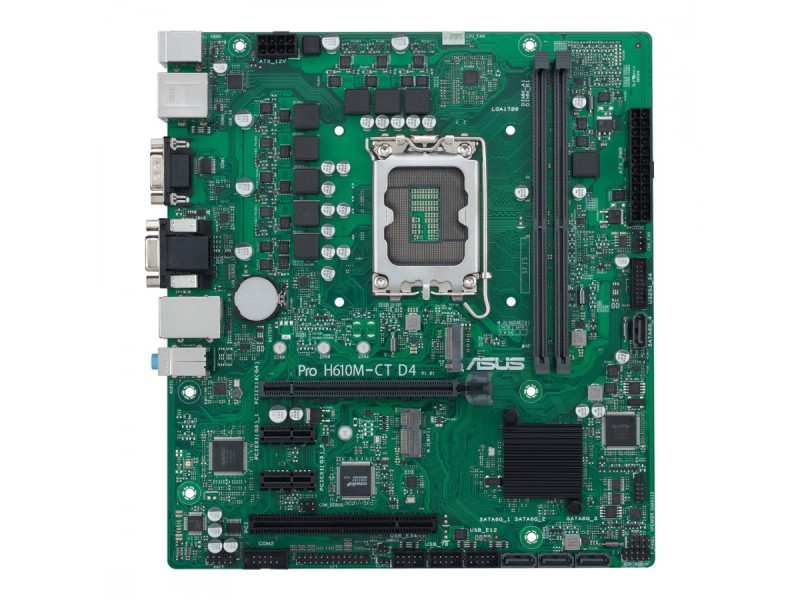 ASUS PRO H610M-C D4-CSM Intel H610 LGA 1700 micro ATX 90MB1A30-M0EAYC – ASUS Дънни платки
