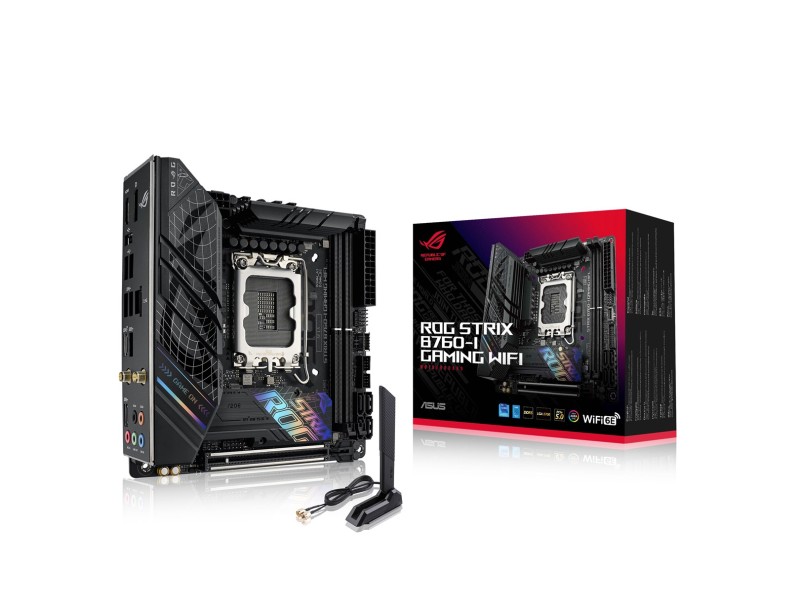ASUS ROG STRIX B760-I GAMING WIFI Intel B760 LGA 1700 mini ITX 90MB1D90-M1EAY0 – ASUS Дънни платки