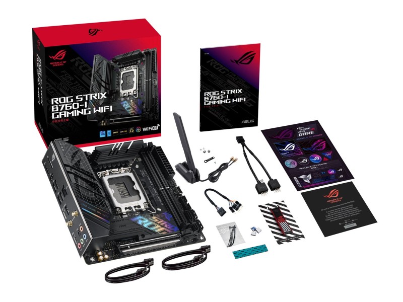 ASUS ROG STRIX B760-I GAMING WIFI Intel B760 LGA 1700 mini ITX 90MB1D90-M1EAY0 – ASUS Дънни платки