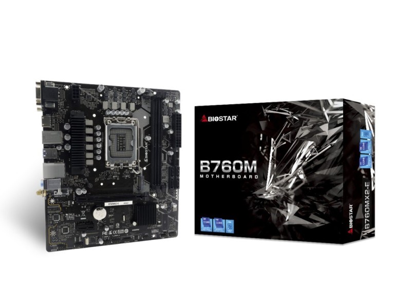 Biostar B760MX2-E D4 motherboard Intel B760 LGA 1700 micro ATX B760MX2E – Biostar Дънни платки