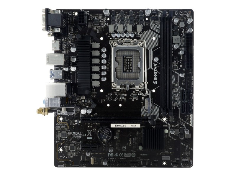 Biostar B760MX2-E D4 motherboard Intel B760 LGA 1700 micro ATX B760MX2E – Biostar Дънни платки