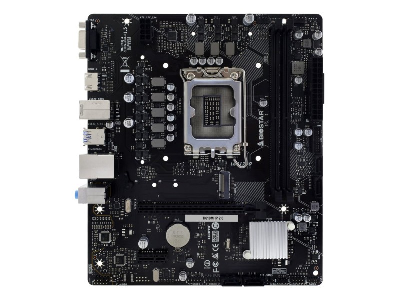 Biostar H610MHP 2.0 motherboard Intel H610 LGA 1700 micro ATX H610MHP 2.0 – Biostar Дънни платки