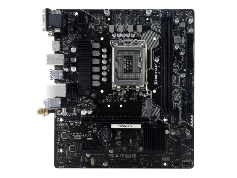 Biostar Z690MX2-E D4 motherboard Intel Z690 LGA 1700 micro ATX Z690MX2-E D4 – Biostar Дънни платки