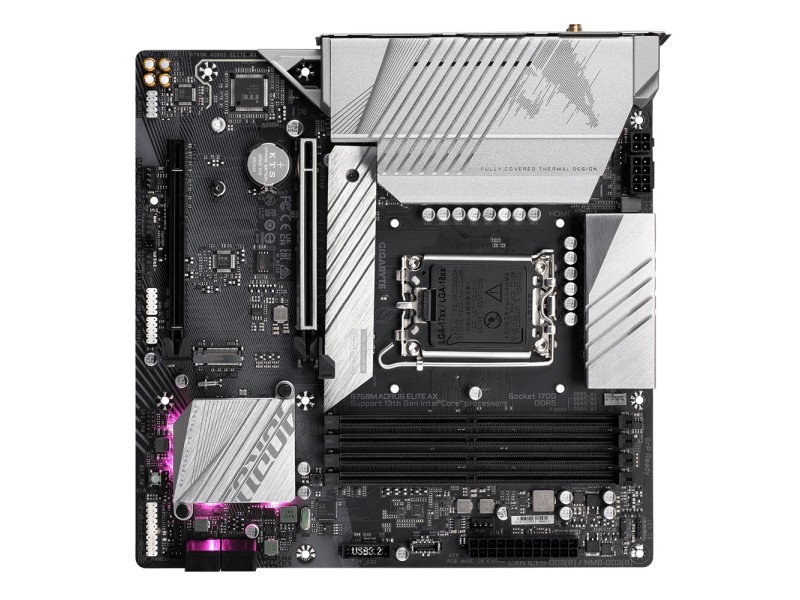 Gigabyte B760M AORUS ELITE AX motherboard Intel B760 LGA 1700 micro ATX B760M AORUS ELITE AX – GIGABYTE Дънни платки