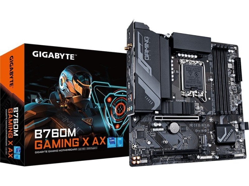 Gigabyte B760M GAMING X AX DDR5 motherboard LGA 1700 micro ATX B760M GAMING X AX – GIGABYTE Дънни платки