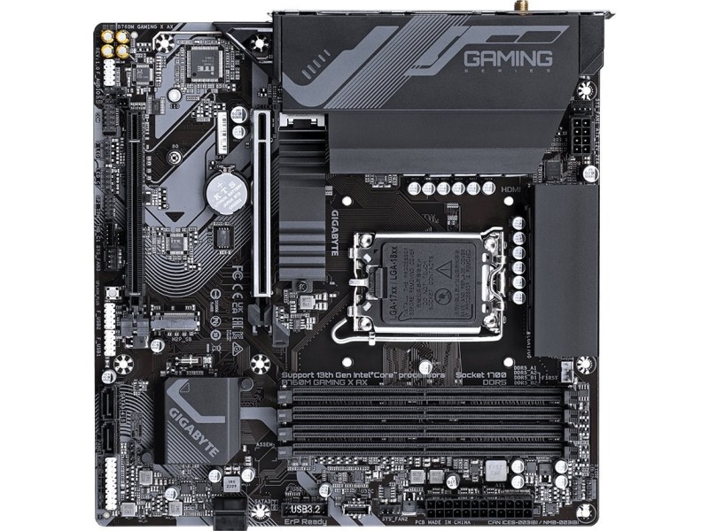 Gigabyte B760M GAMING X AX DDR5 motherboard LGA 1700 micro ATX B760M GAMING X AX – GIGABYTE Дънни платки