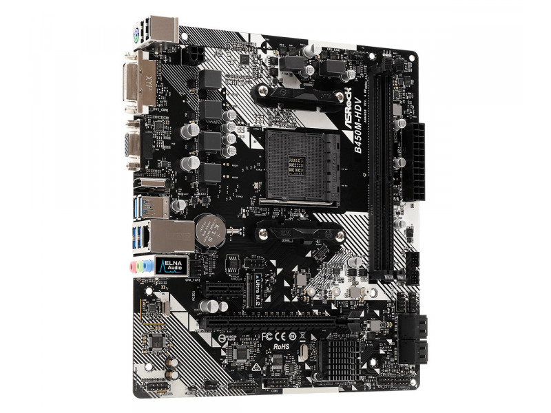 Asrock B450M-HDV R4.0 AMD B450 Socket AM4 micro ATX Asrock B450M-HDV R4.0 AMD B450 Socket AM4 micro ATX