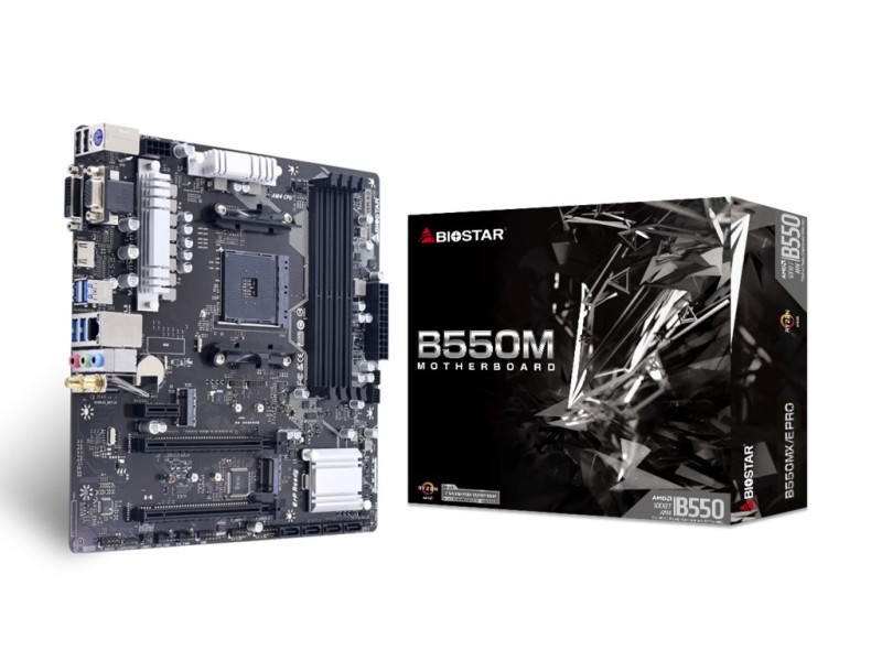 Biostar B550MX/E PRO motherboard AMD B550 Socket AM4 micro ATX B550MX/E PRO – Biostar Дънни платки