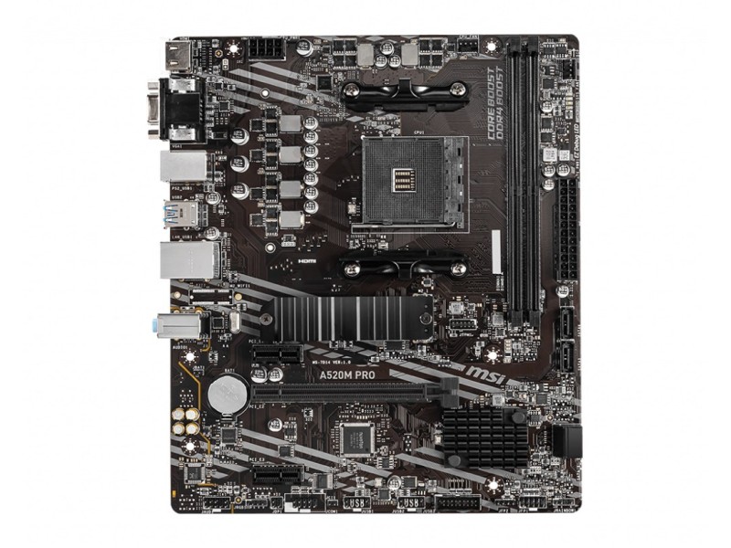 MSI A520M PRO Socket AM4 micro ATX A520M PRO AM4 2DDR4 – MSI  Дънни платки