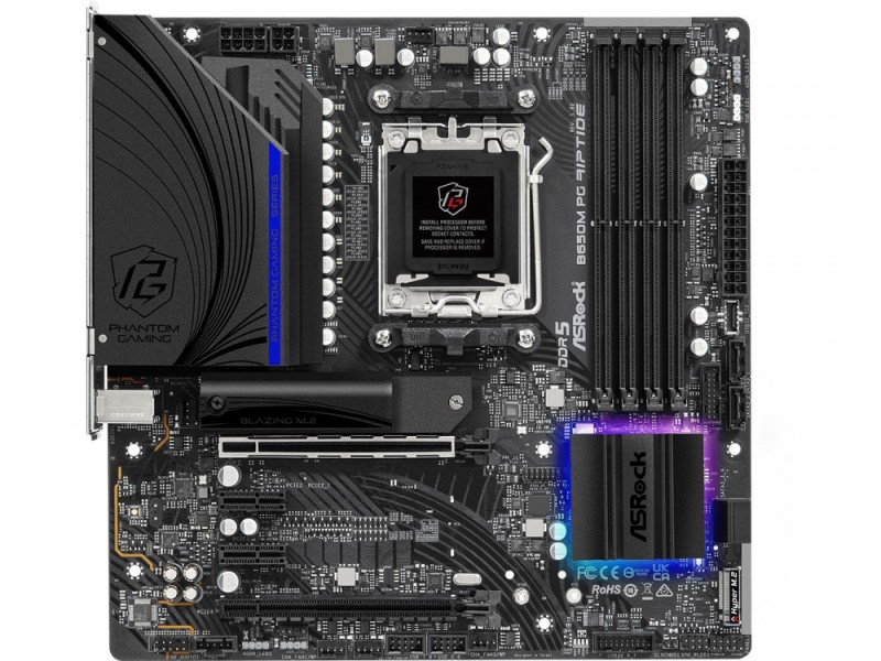 Asrock B650M PG Riptide AMD B650 Socket AM5 micro ATX B650M PG RIPTIDE – ASROCK Дънни платки
