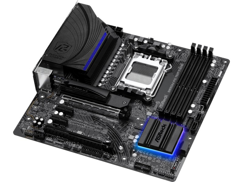 Asrock B650M PG Riptide AMD B650 Socket AM5 micro ATX B650M PG RIPTIDE – ASROCK Дънни платки