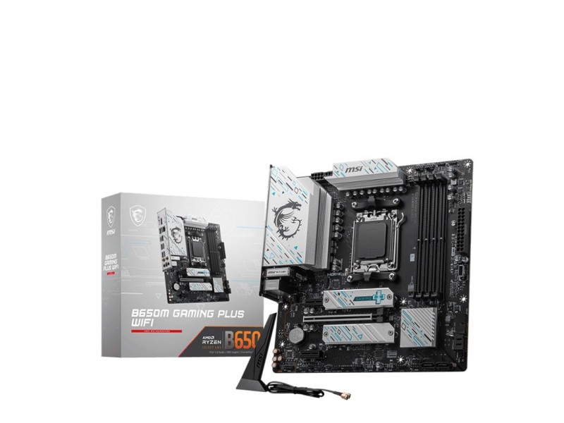 MSI B650M GAMING PLUS WIFI motherboard AMD B650 Socket AM5 micro ATX 7E24-001R – MSI  Дънни платки
