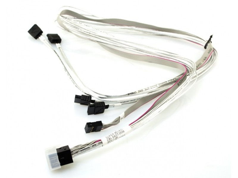 Supermicro CBL-SAST-0556 Serial Attached SCSI (SAS) cable Black, White Supermicro CBL-SAST-0556 Serial Attached SCSI (SAS) cable Black, White