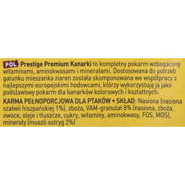 VERSELE LAGA Prestige Premium Canaries - Canary Food - 2.5 kg