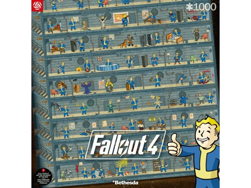 Puzzle Good Loot Gaming - Fallout 4: Perk Poster 1000 pc(s) PUZCENTRA0022 – Cenega Publishing Пъзели