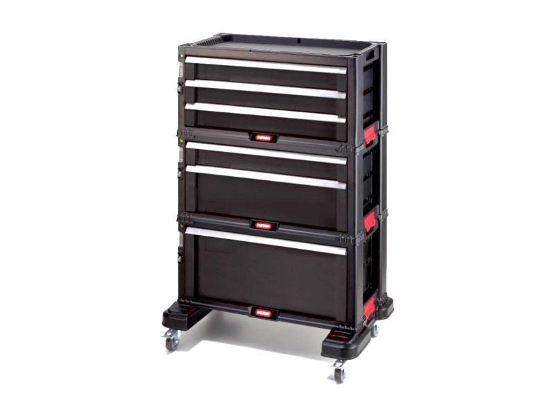 Keter Tool Rack on wheels 6 drawers Black 237786 – KETER Рафтове