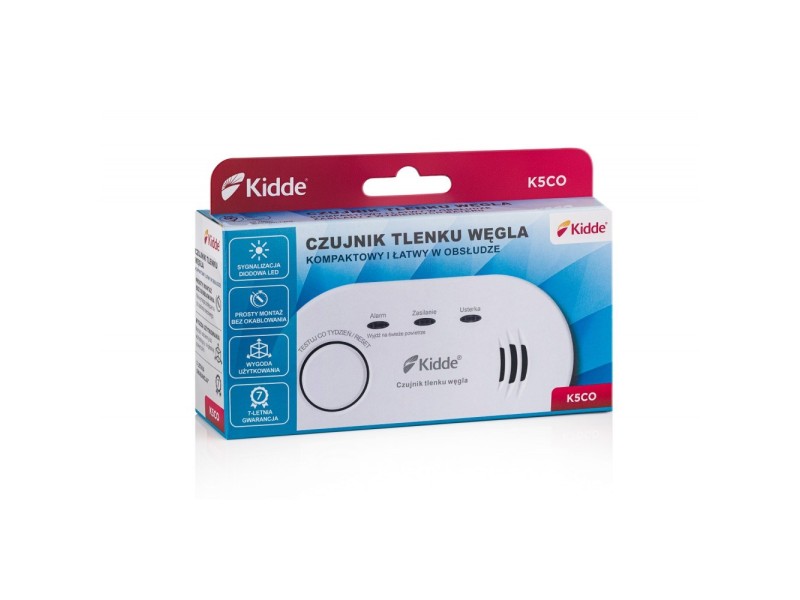 Carbon monoxide detector Kidde K5CO White K5CO – Kidde Алармени системи