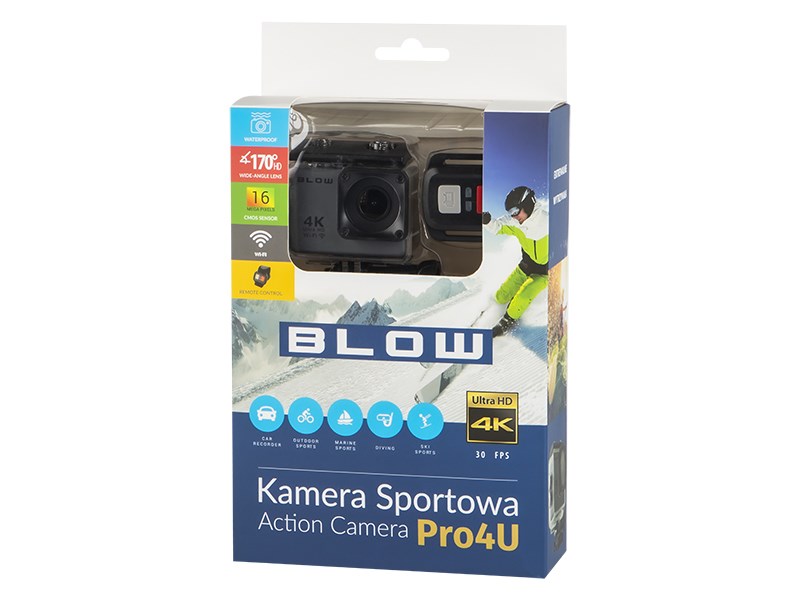 BLOW 78-538# action sports camera 16 MP 4K Ultra HD CMOS Wi-Fi 58 g 78-538# – BLOW Екшън камери