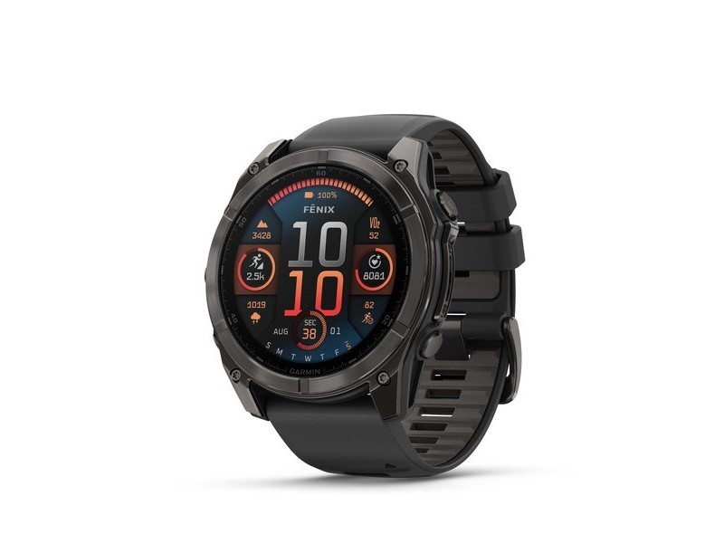 Garmin Fenix 8 3.56 cm (1.4) AMOLED 51 mm Digital 454 x 454 pixels Touchscreen Titanium Wi-Fi GPS (satellite) 010-02905-00 – Garmin Спортни часовници