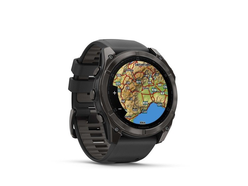 Garmin Fenix 8 3.56 cm (1.4) AMOLED 51 mm Digital 454 x 454 pixels Touchscreen Titanium Wi-Fi GPS (satellite) 010-02905-00 – Garmin Спортни часовници