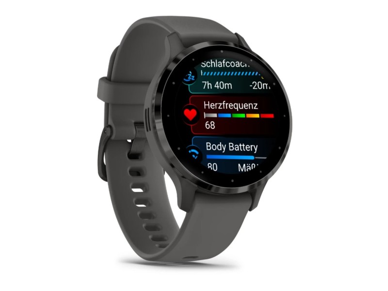 Garmin Venu 3S 3.05 cm (1.2) AMOLED 41 mm Digital 390 x 390 pixels Touchscreen Grey Wi-Fi GPS (satellite) 010-02785-00 – Garmin Спортни часовници