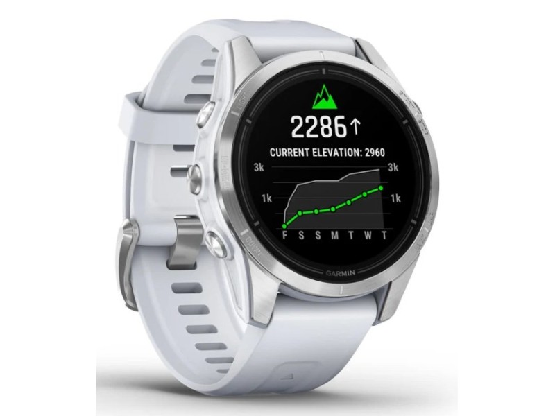 Garmin epix Pro (Gen 2) 3.05 cm (1.2) AMOLED 42 mm Digital 390 x 390 pixels Touchscreen Silver Wi-Fi GPS (satellite) 010-02802-01 – Garmin Спортни часовници
