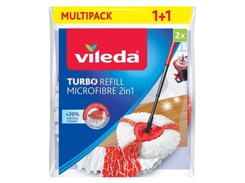 Spin Mop Refill Vileda Turbo 2in1  2 pc(s) 166142 – VILEDA Принадлежности за почистване