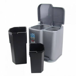 WASTE SEGREGATION BIN DUO 2 CONTAINERS 21L CURVER