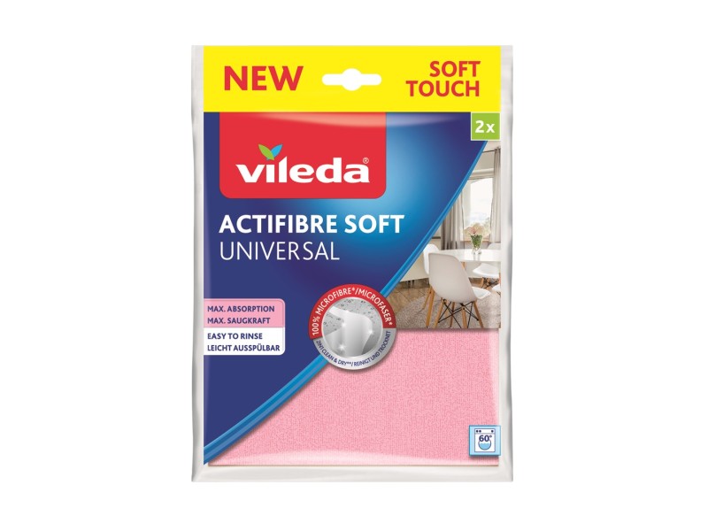 Vileda ACTIFIBRE Soft Universal Soft cloth 2 pc. 171813 – VILEDA Принадлежности за почистване