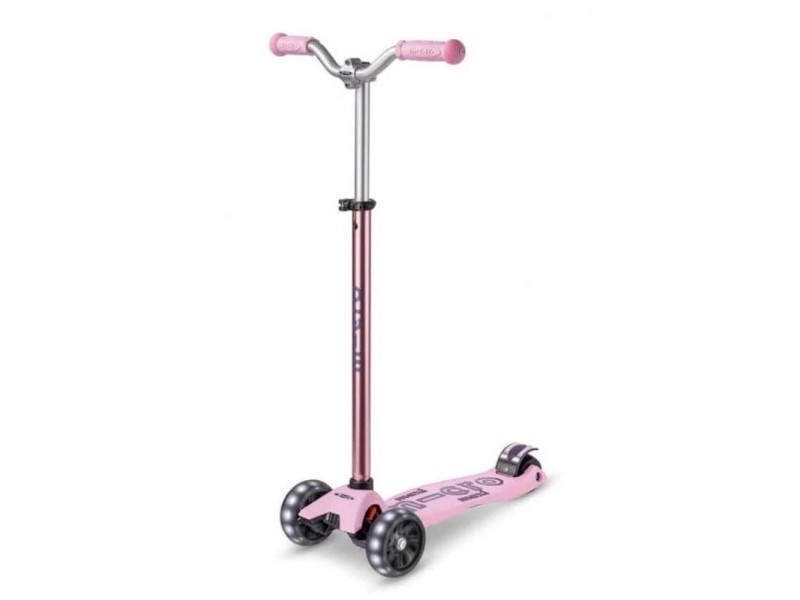 Maxi Micro Deluxe Pro LED scooter Rose MMD135 –  Детски велосипеди, триколки, скейтбордове и тротинетки