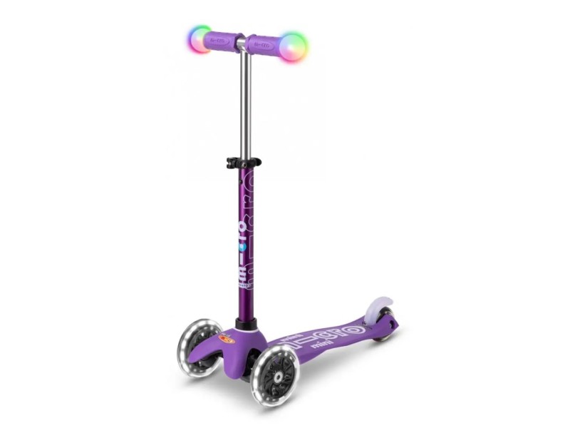 Micro Mini Deluxe Magic Purple LED scooter MMD129 –  Детски велосипеди, триколки, скейтбордове и тротинетки
