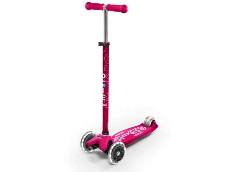 Micro Mobility Maxi Micro Deluxe LED Kids Three wheel scooter Pink MMD077 –  Детски велосипеди, триколки, скейтбордове и тротинетки