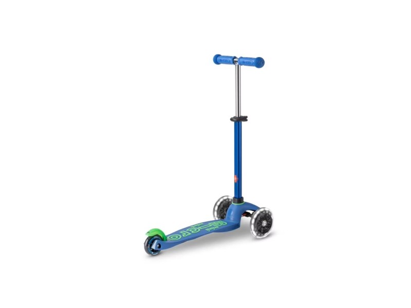Micro scooter Mini DELUXE LED Crystal Blue MMD175 –  Детски велосипеди, триколки, скейтбордове и тротинетки