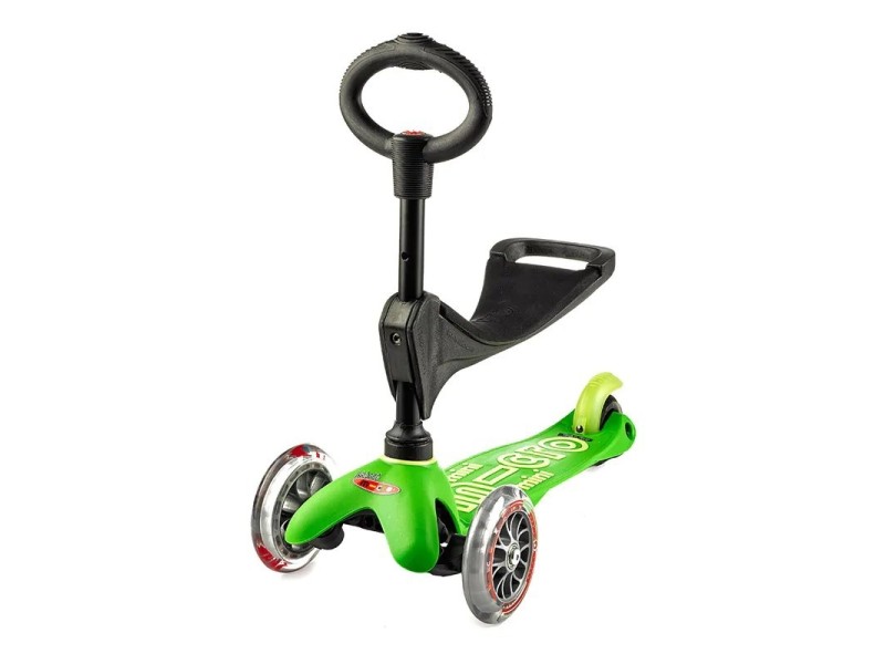 Micro three-wheeled scooter/rider Mini 3in1 Deluxe Green MMD010 –  Детски велосипеди, триколки, скейтбордове и тротинетки