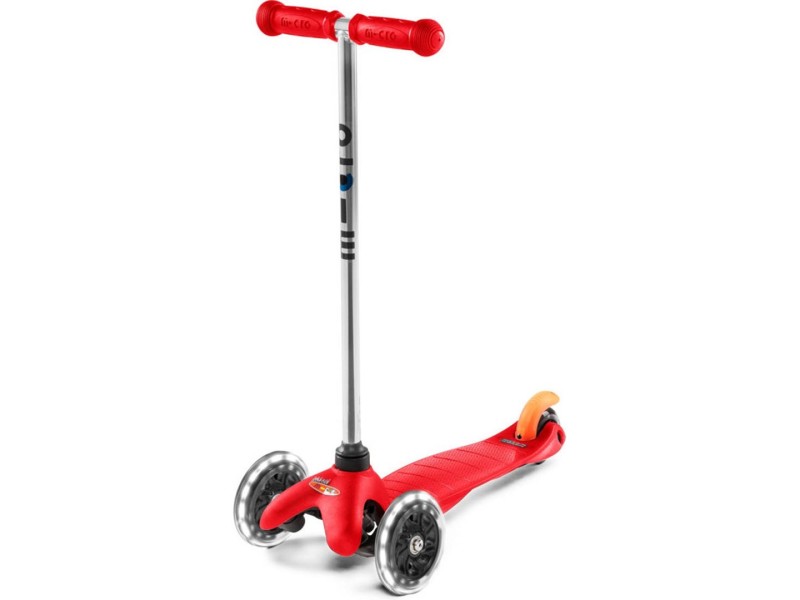 Mini Micro Classic Red (LED) scooter MM0286 –  Детски велосипеди, триколки, скейтбордове и тротинетки