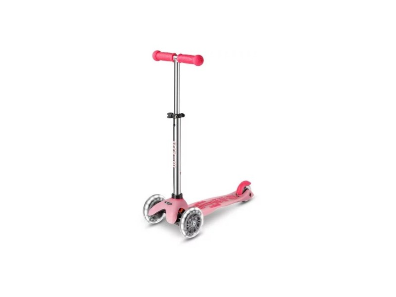 Mini Micro Deluxe Glow LED Plus Frosty Pink scooter MMD213 –  Детски велосипеди, триколки, скейтбордове и тротинетки