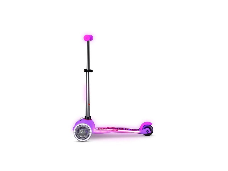 Mini Micro Deluxe Glow LED Plus Frosty Pink scooter MMD213 –  Детски велосипеди, триколки, скейтбордове и тротинетки
