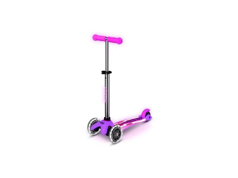 Mini Micro Deluxe Glow LED Plus Frosty Pink scooter MMD213 –  Детски велосипеди, триколки, скейтбордове и тротинетки