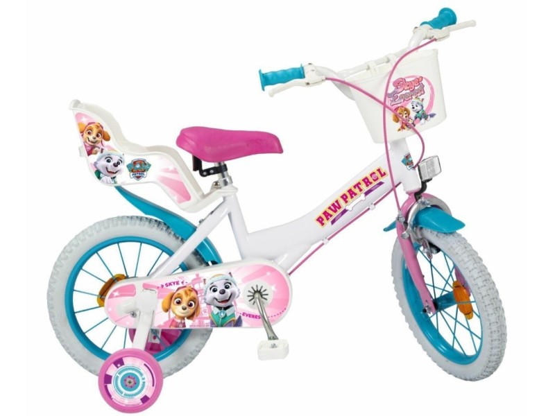 CHILDRENS BICYCLE 14 TOIMSA TOI1481 PAW PATROL WHITE TOI1481 – TOIMSA Детски велосипеди, триколки, скейтбордове и тротинетки