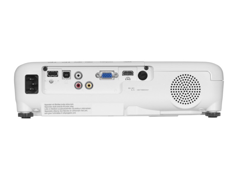 Epson EB-W51 data projector Desktop projector 4000 ANSI lumens 3LCD WXGA (1280x800) White V11H977040 – Epson Бизнес видео проектори