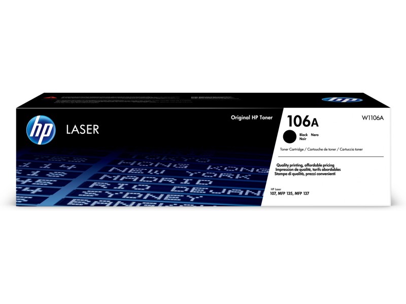 HP 106A Black Original Laser Toner Cartridge W1106A – Hewlett-Packard Тонери