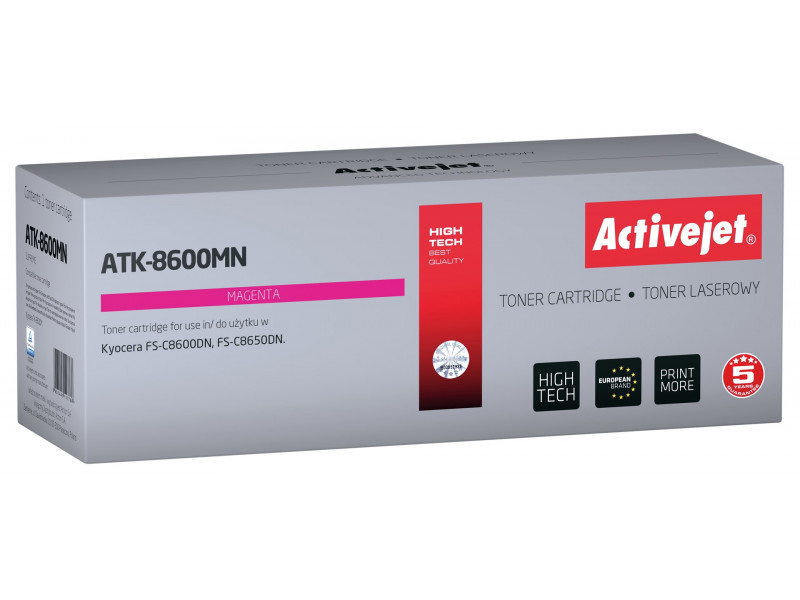Activejet ATK-8600MN toner (replacement for Kyocera TK-8600M; Supreme; 20000 pages; magenta) Activejet ATK-8600MN toner (replacement for Kyocera TK-8600M; Supreme; 20000 pages; magenta)