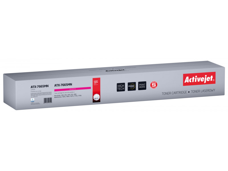 Activejet ATX-7665MN Toner (replacement for Xerox 006R01451; Supreme; 34000 pages; magenta)